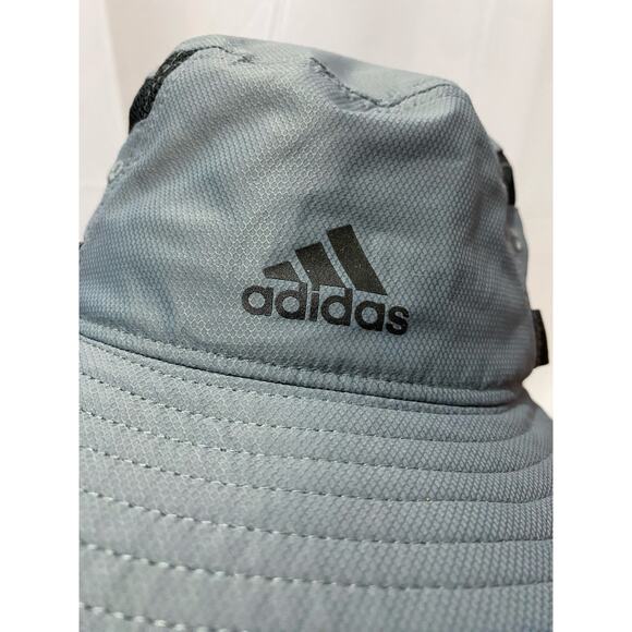 Adidas Aeroready Bucket Hat Unisex One Size Gray UPF 50 Sun Protection - Picture 8 of 9